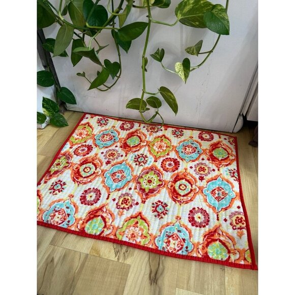 Fiesta Other - Fiesta Colorful Floral Kitchen or Bath Mat